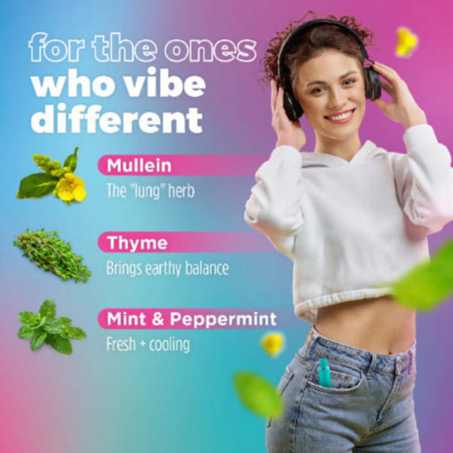 Essi Fresh Flow Aroma Herbal Diffuser with Mullein Thyme Mint Lemon Berry