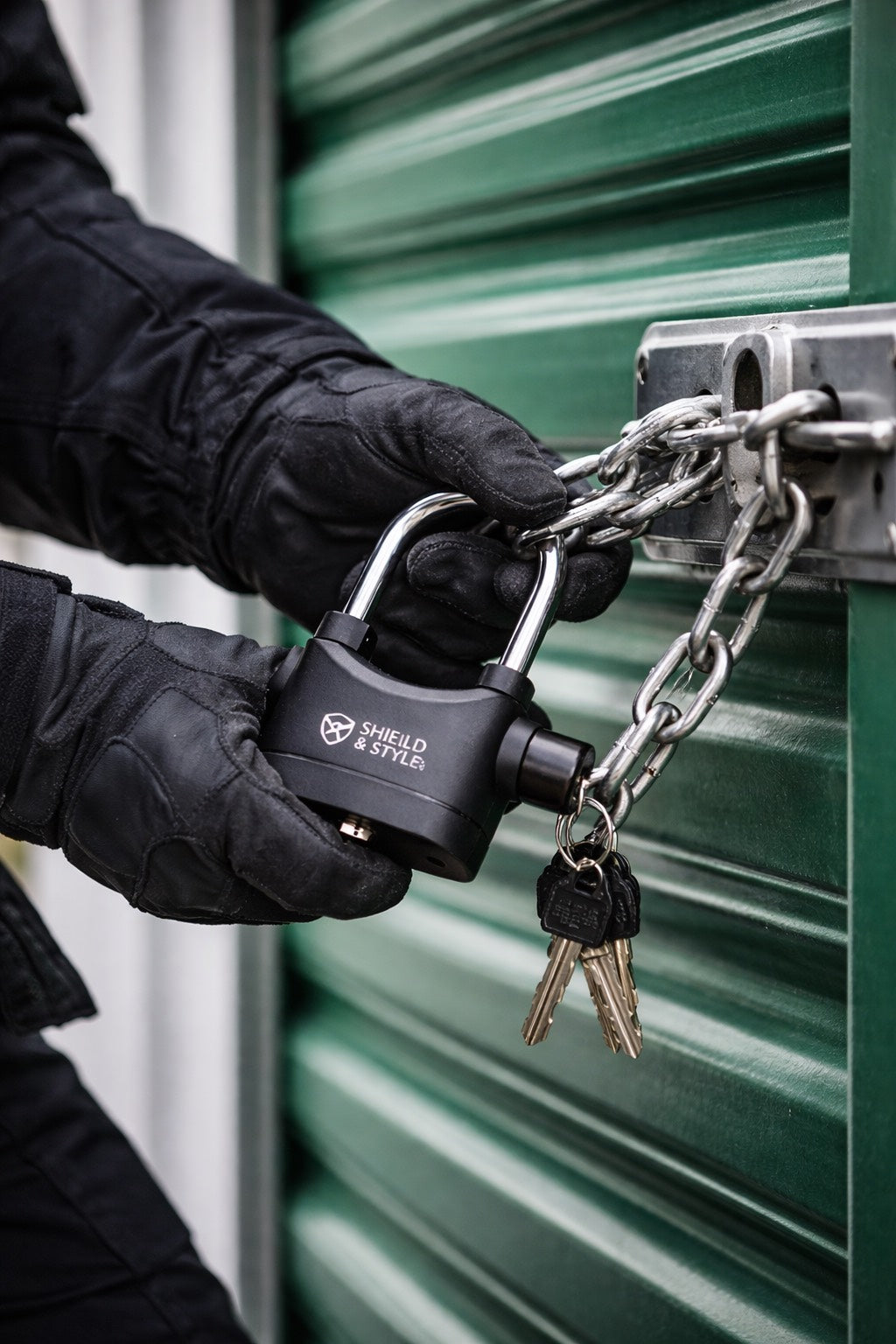 Shield & Style Smart Alarm Security Padlock- Anti-Theft Siren Lock
