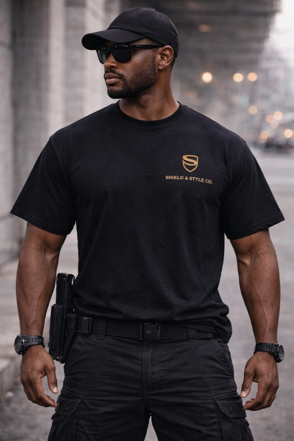 Security Union Tee-Black/Gold (Inner Circle Edition