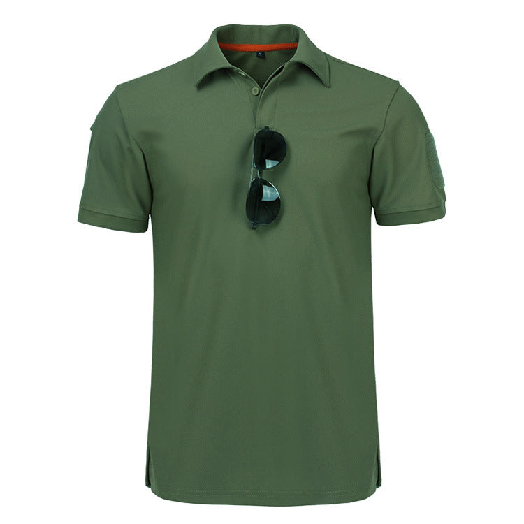 Stretch Polo Shirt Physical Training Security Commuter Short Sleeves