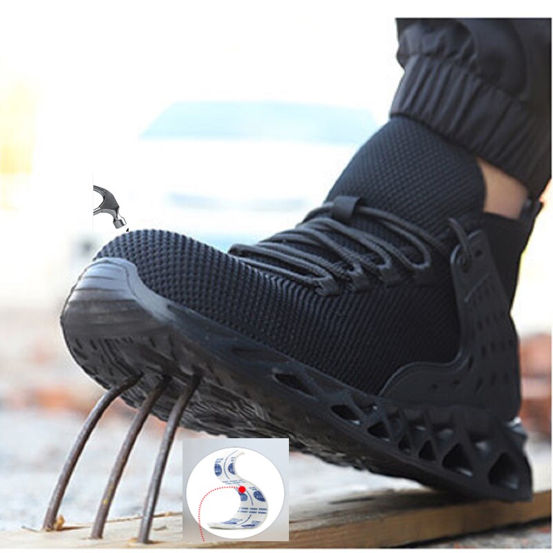 Four Seasons Safety Shoes Steel Toe Anti-smash And Anti-stab Work Shoes