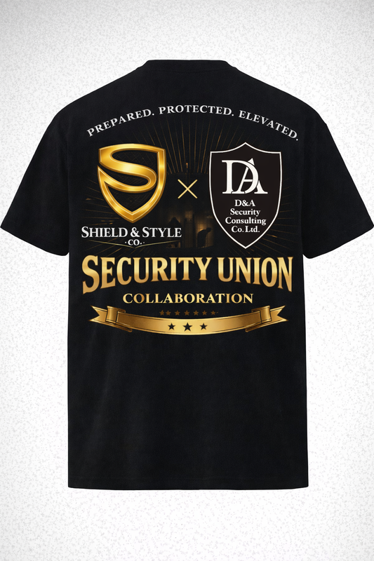 Security Union Collaboration Tee (Black/Gold Edition)