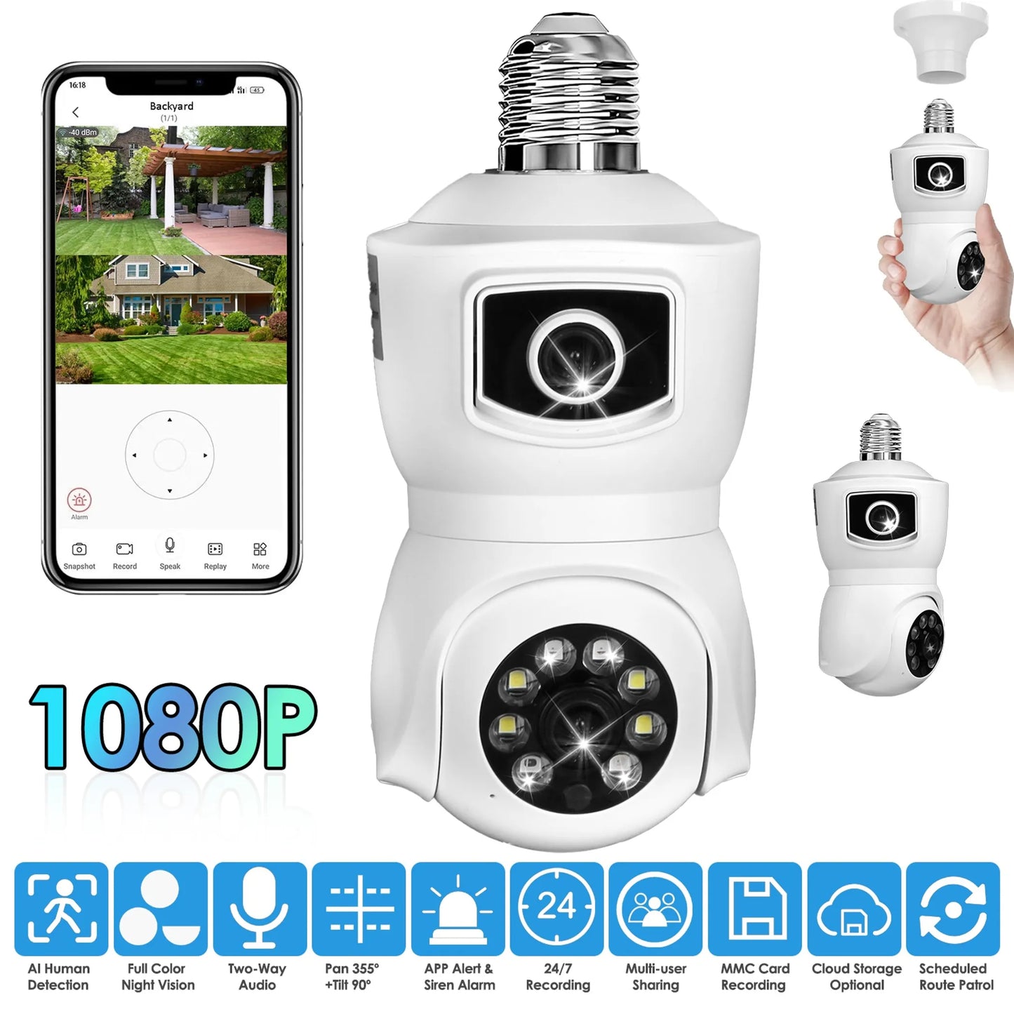 Dual Lens Security Camera