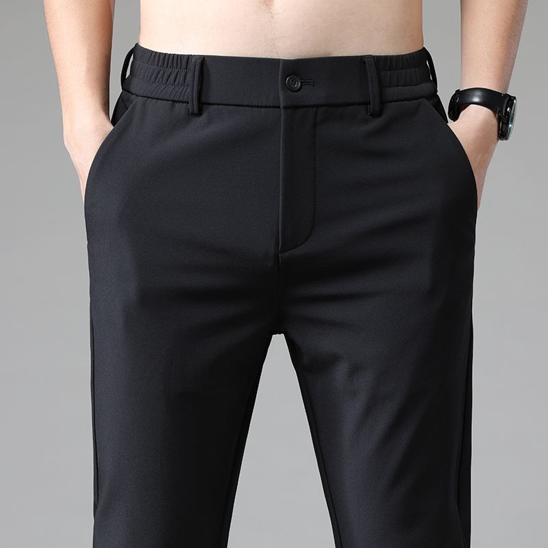 Men's Spring Autumn Thick-Weave Trousers