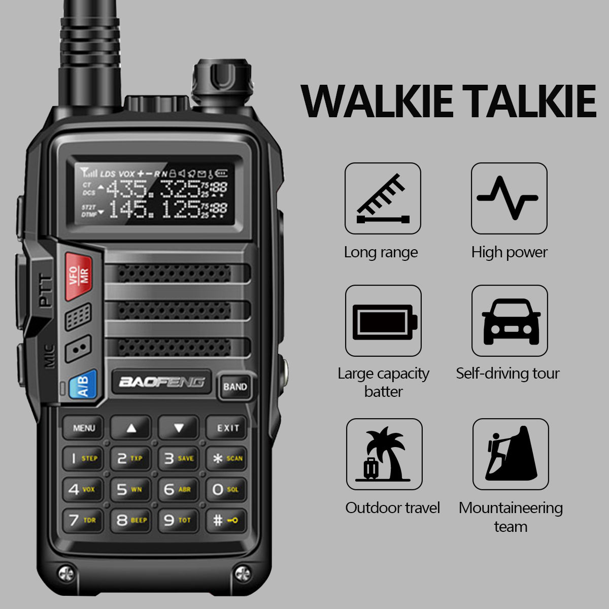 Outdoor Self-driving Tour UV10R FM Walkie-talkie