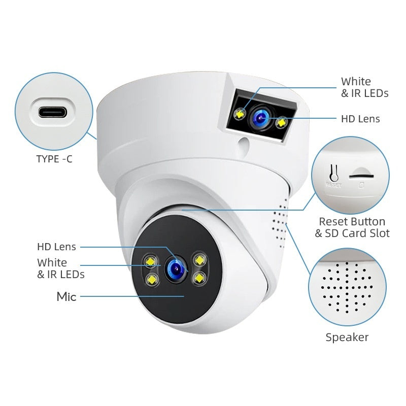 Smart Pan-Tilt Camera Conch Monitoring Unit HD