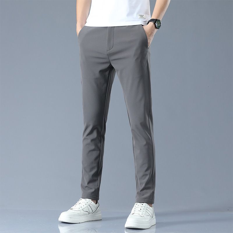 Men's Spring Autumn Thick-Weave Trousers