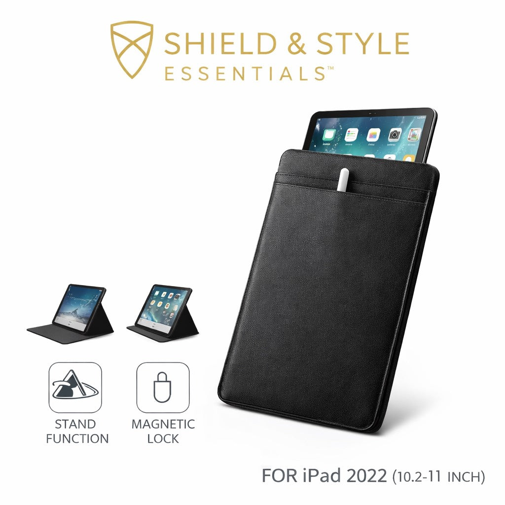 Shield & Style Essentials™ Premium Soft Leather Sleeve Case for iPad 10.2–11 inch (iPad 2022 Compatible)