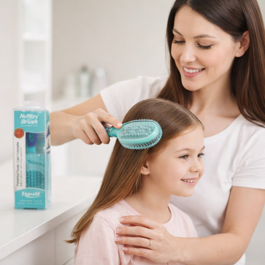 Shield & Style™ Premium Travel Hair Brush – Professional Compact Detangler with Scalp Protection