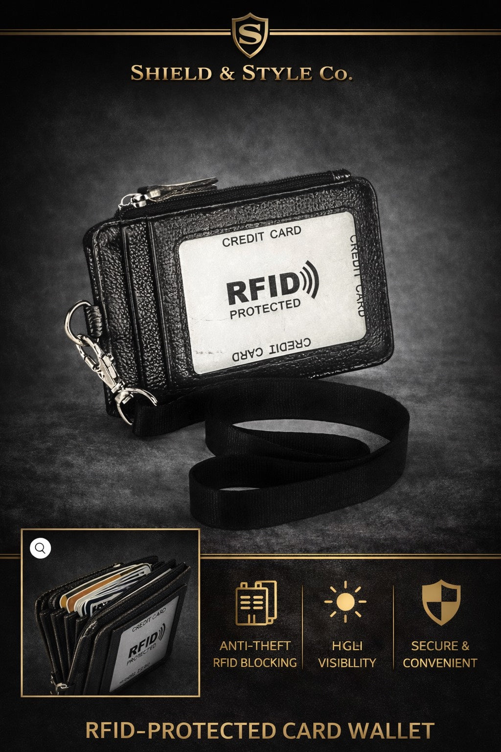 Work card lanyard ID set