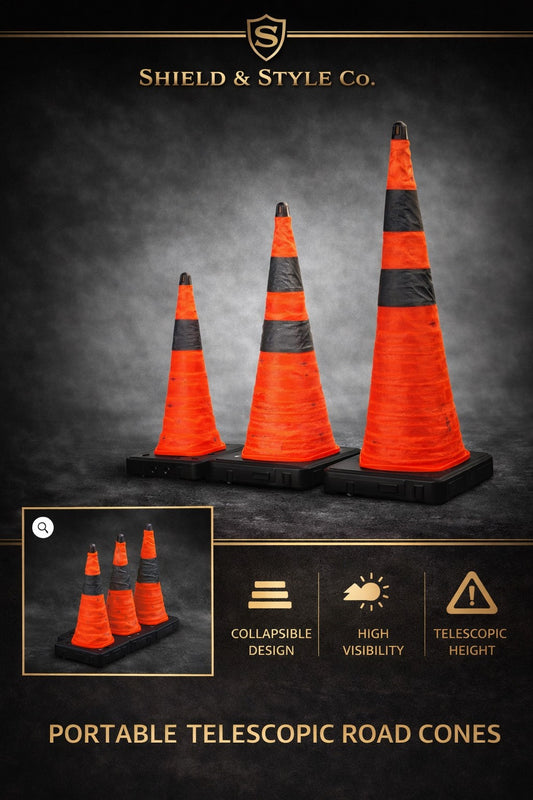 Portable Telescopic Road Cone Traffic Safety Emergency Parking Warning Roadblock