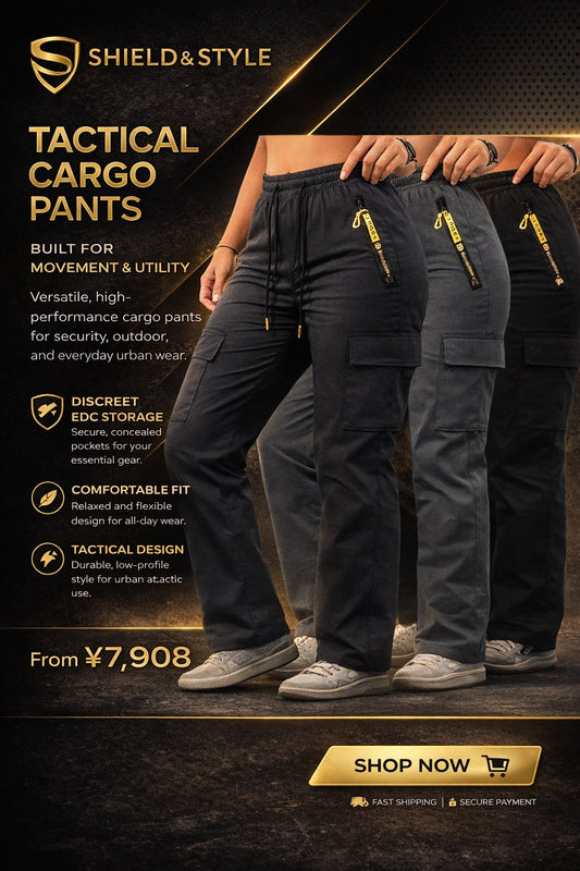 Women's Casual Retro Large Pocket Casual Pants