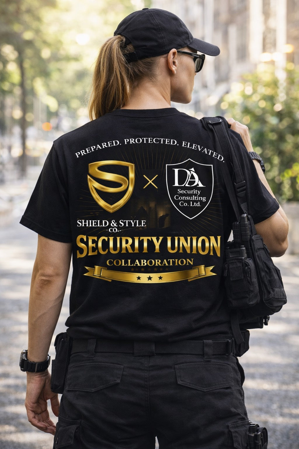 Security Union Collaboration Tee (Black/Gold Edition)