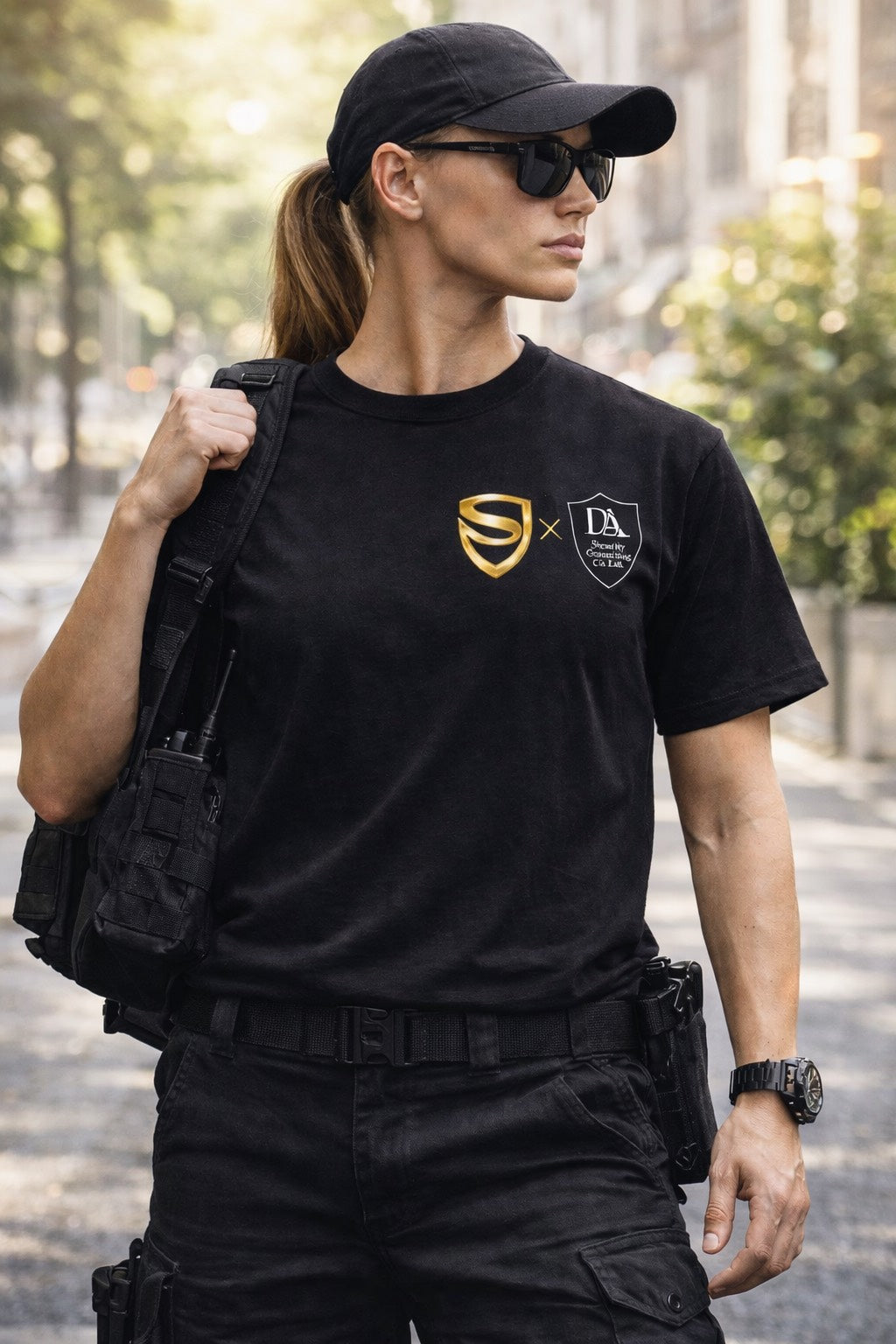 Security Union Collaboration Tee (Black/Gold Edition)