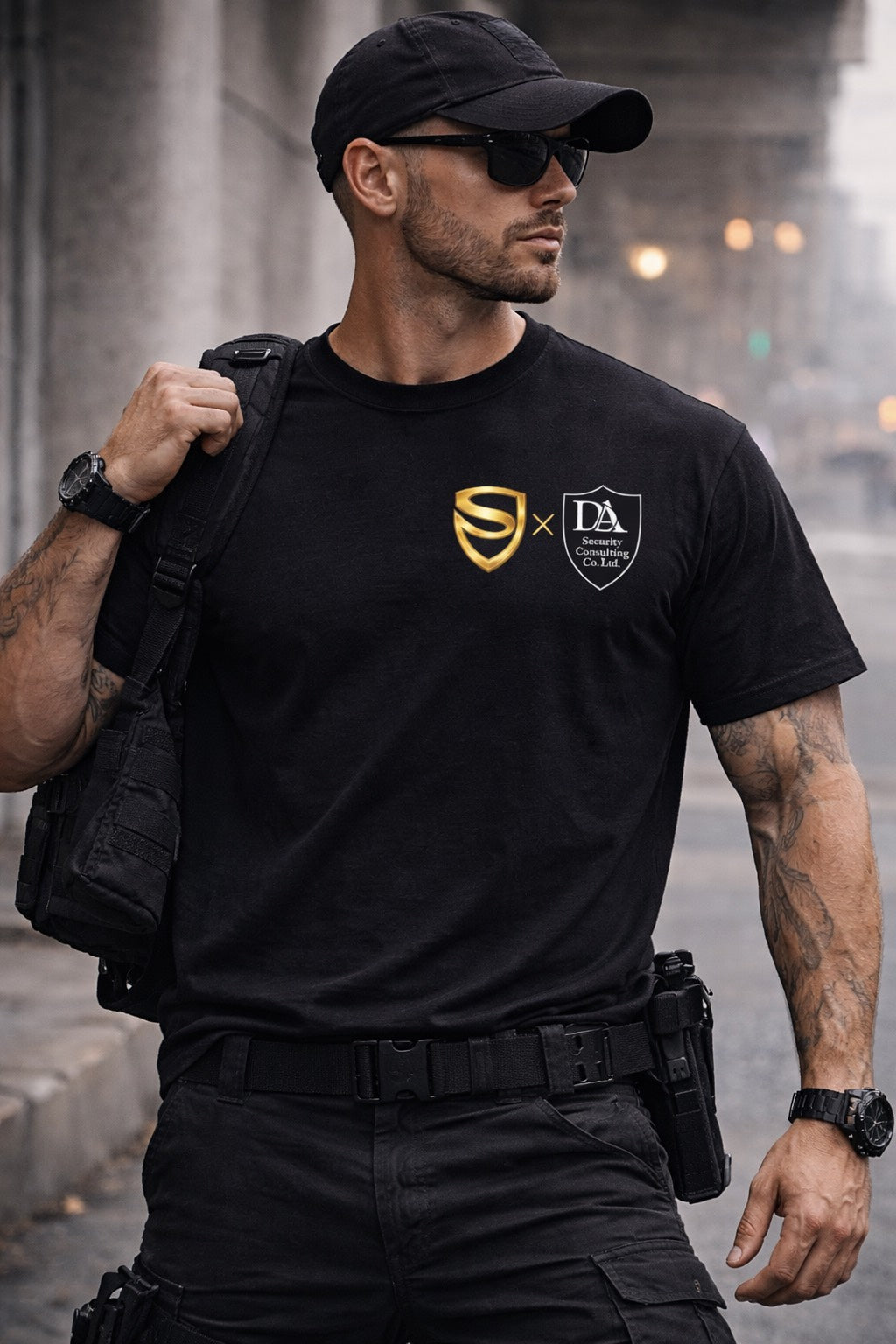 Security Union Collaboration Tee (Black/Gold Edition)