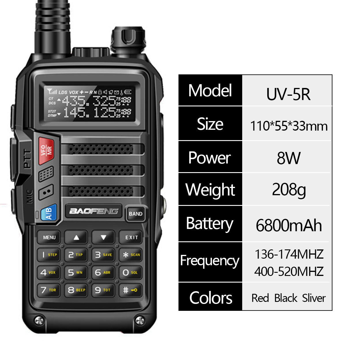Outdoor Self-driving Tour UV10R FM Walkie-talkie